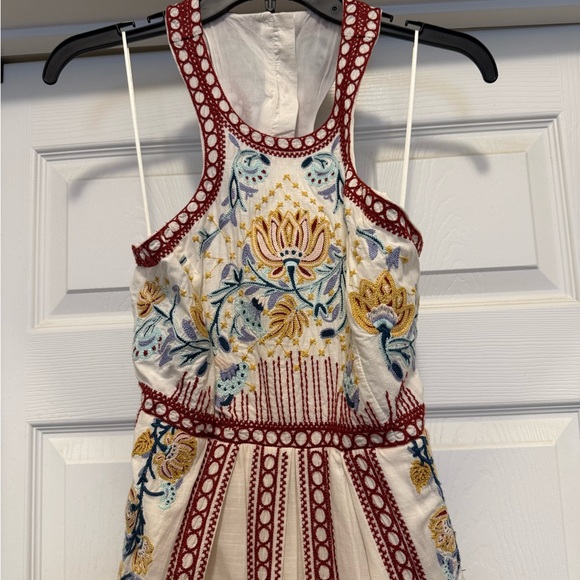 By Anthropologie Embroidered Back Cutout Midi Dress - Picture 4 of 5
